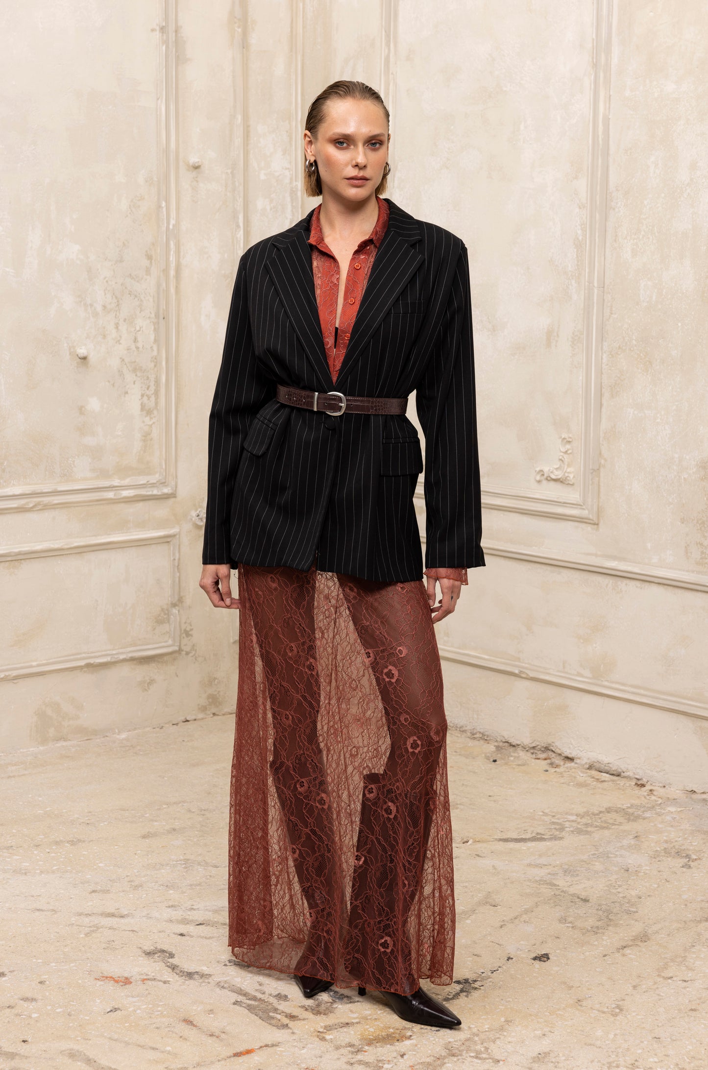 Manon Lace Skirt caramel