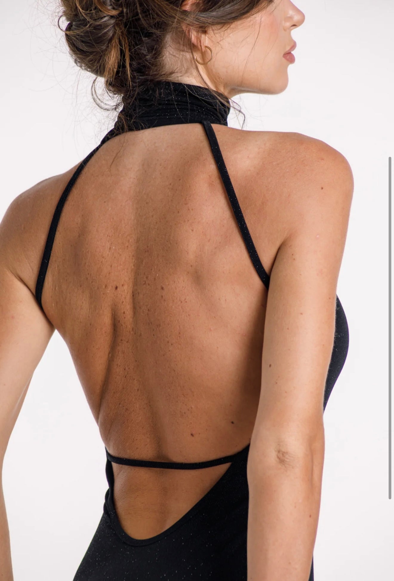 Kylie Mini Glitter Black Dress