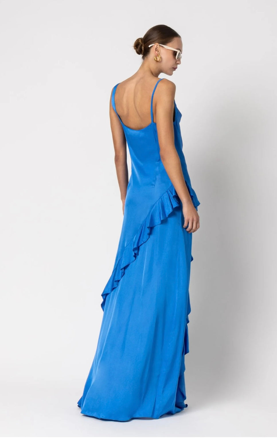 Adaline Satin Dress Midnight Blue