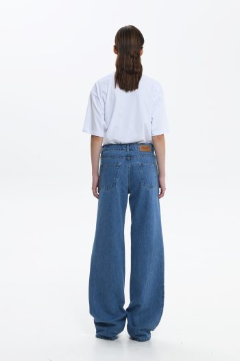 Bellen Wide Leg Denim – Mid Blue