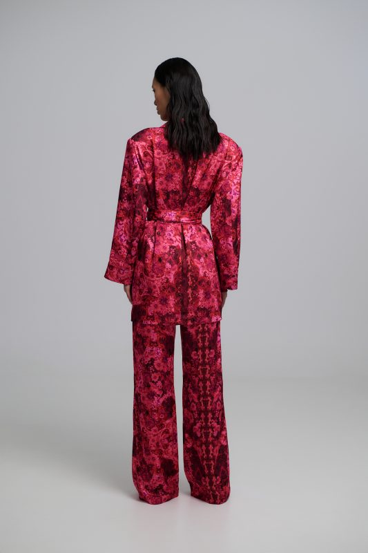 Josie Satin Set – Fuchsia