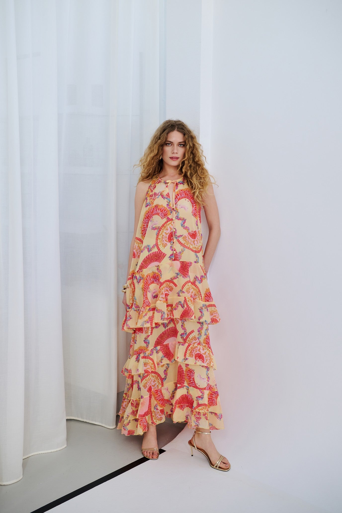Luma ruffled dress