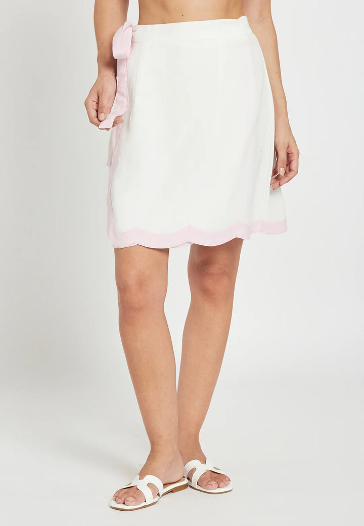 Viantha White Skirt