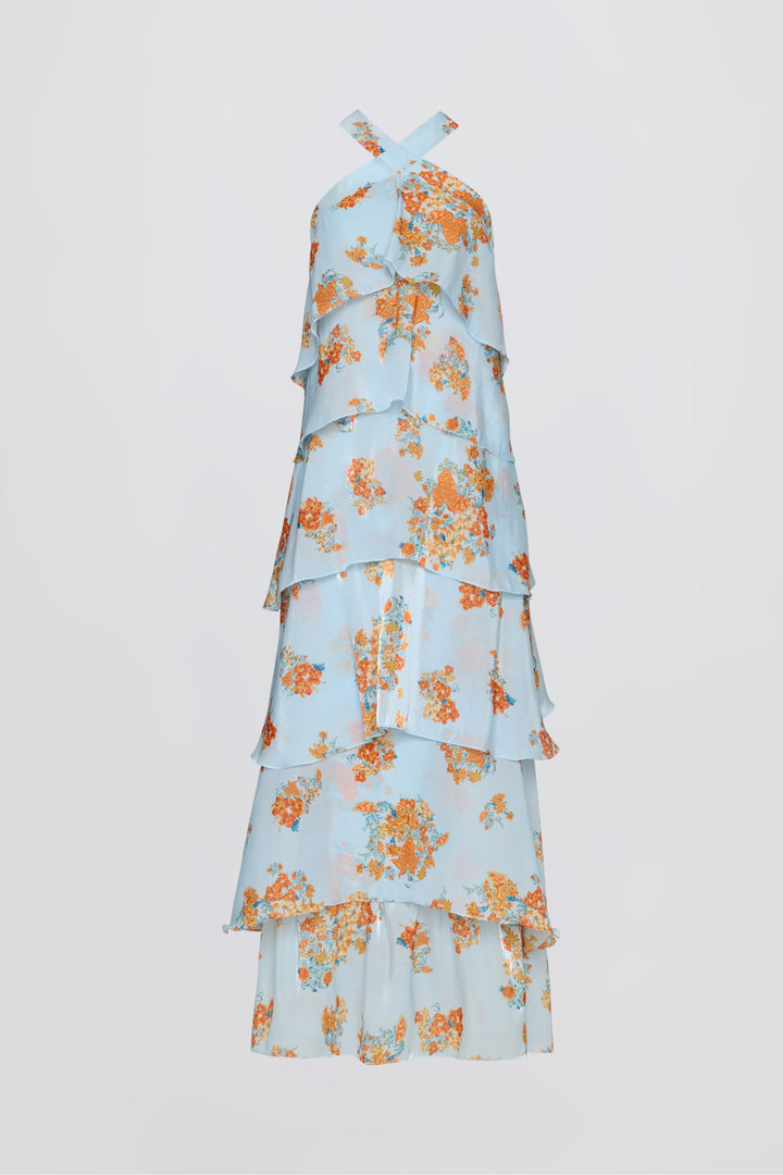 ERATO RUFFLE DRESS