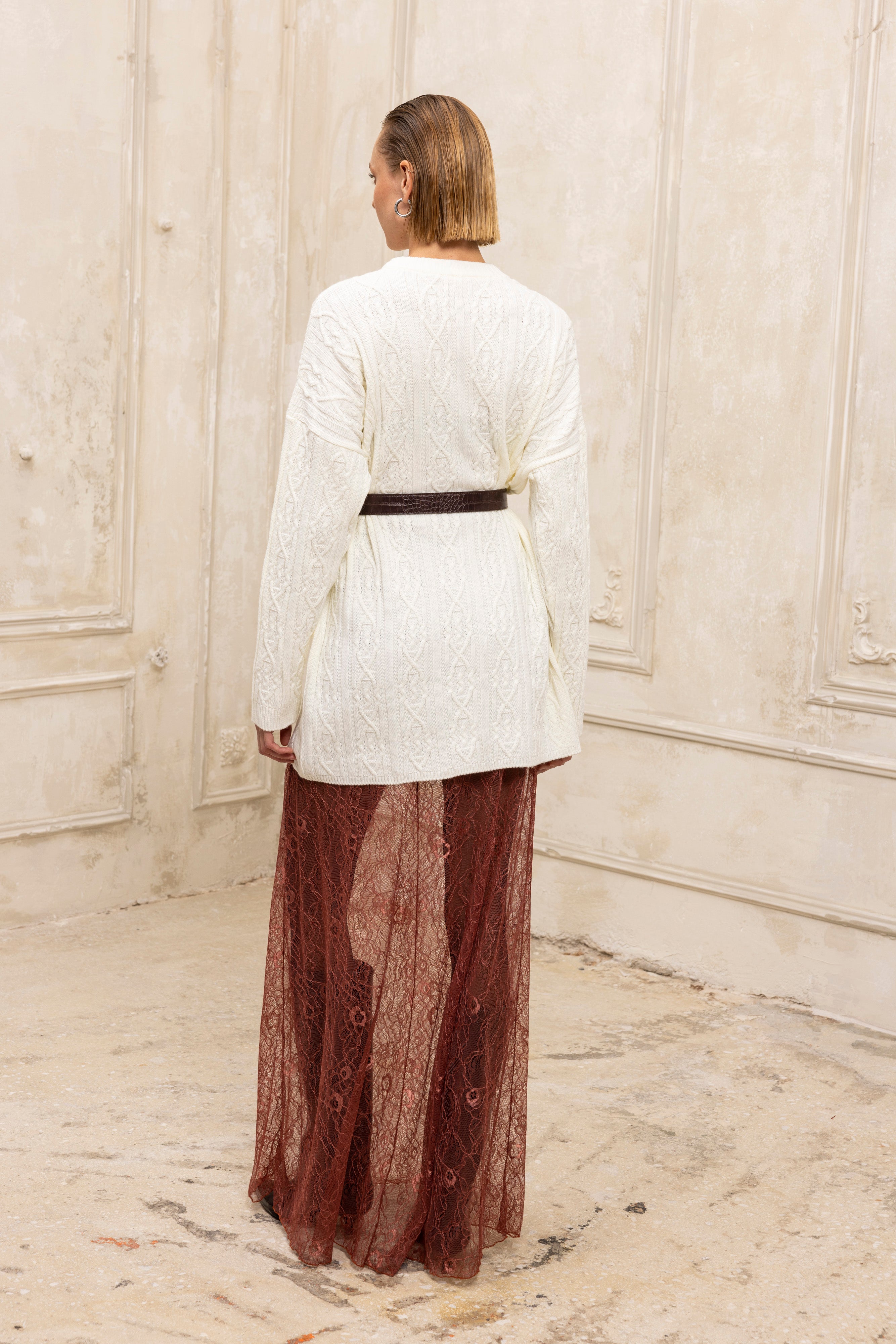 Manon Lace Skirt caramel