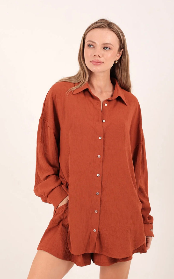 ORIANA SHIRT TERRACOTTA