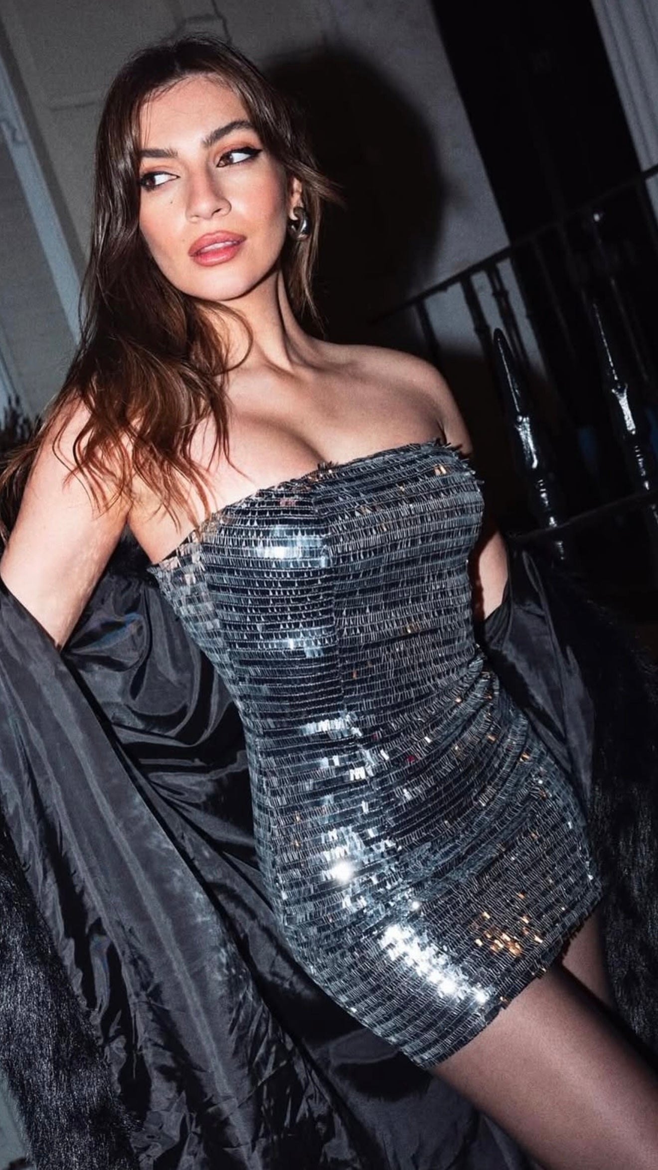 Silver Disco Dress