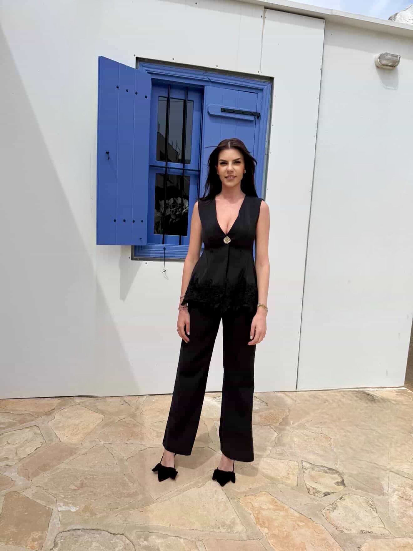 Black vest set