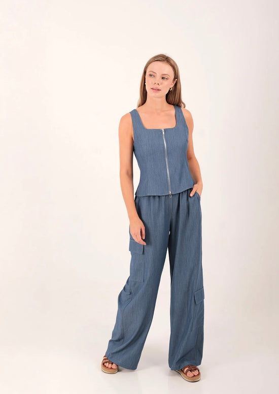 SOMA DENIM BUSTIER TOP