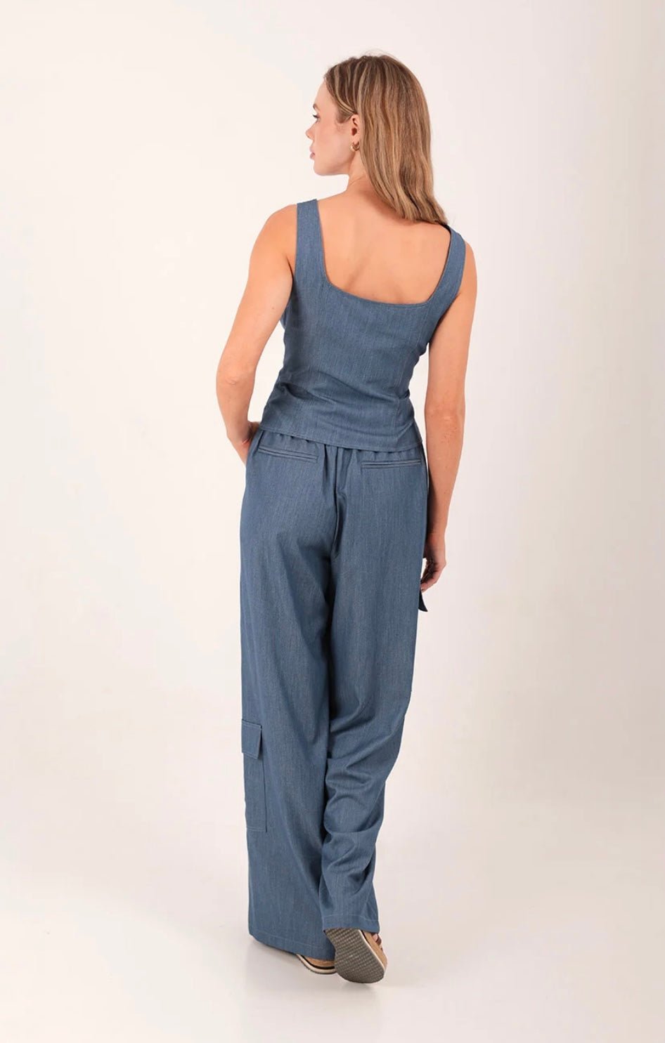 SOMA DENIM BUSTIER TOP