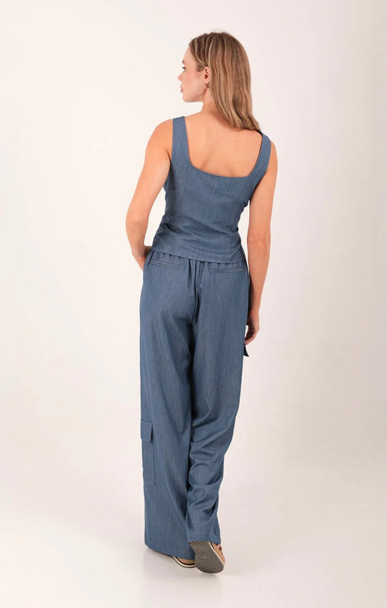 SOMA DENIM BUSTIER TOP