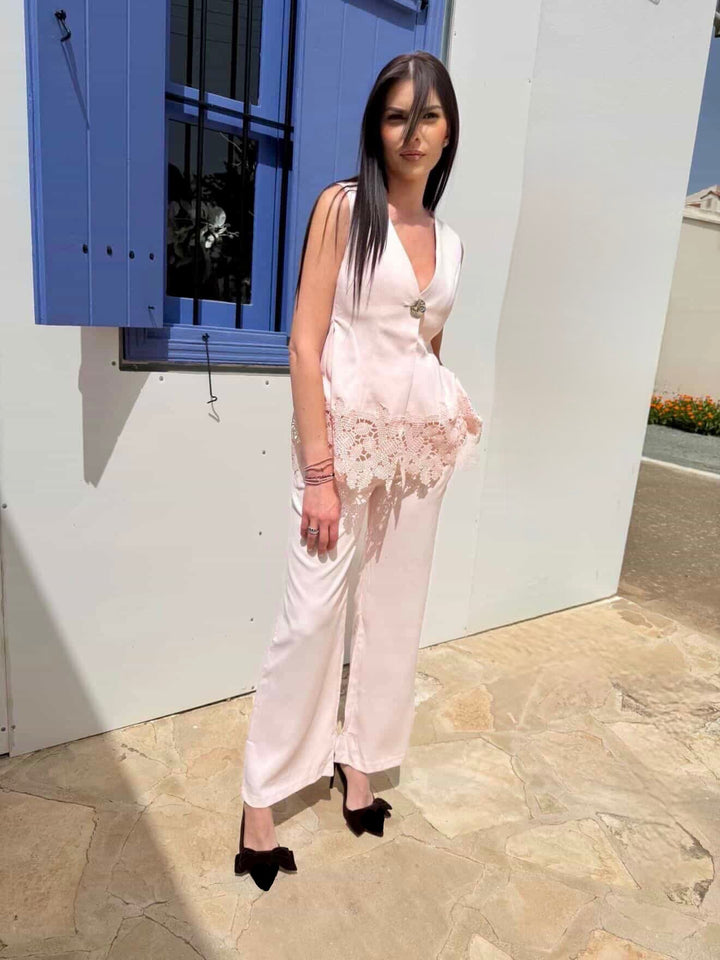 Pink vest set