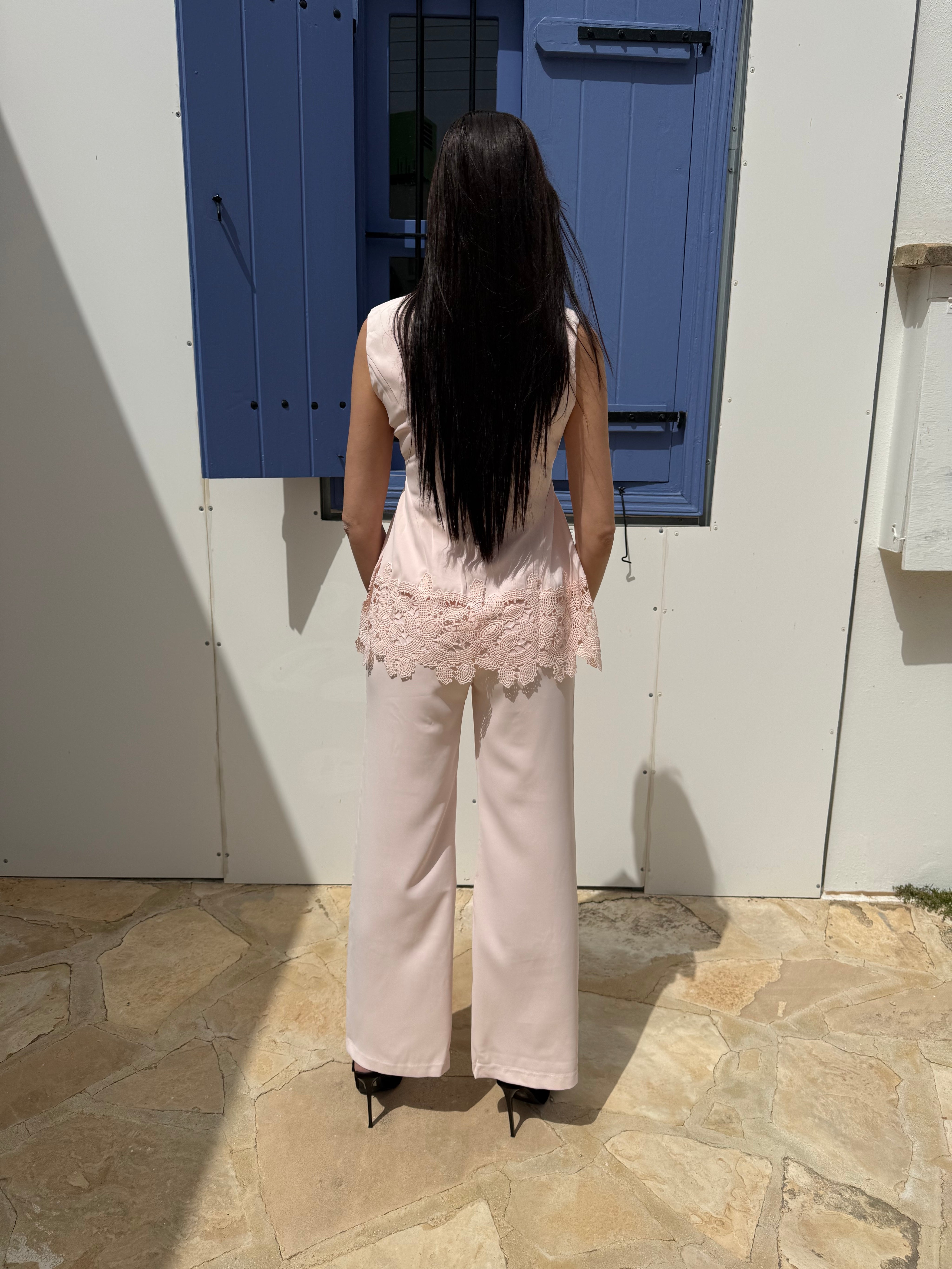 Pink vest set