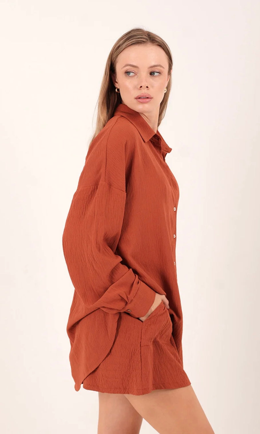 ORIANA SHIRT TERRACOTTA