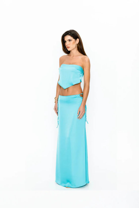 Gia Satin Set Blue