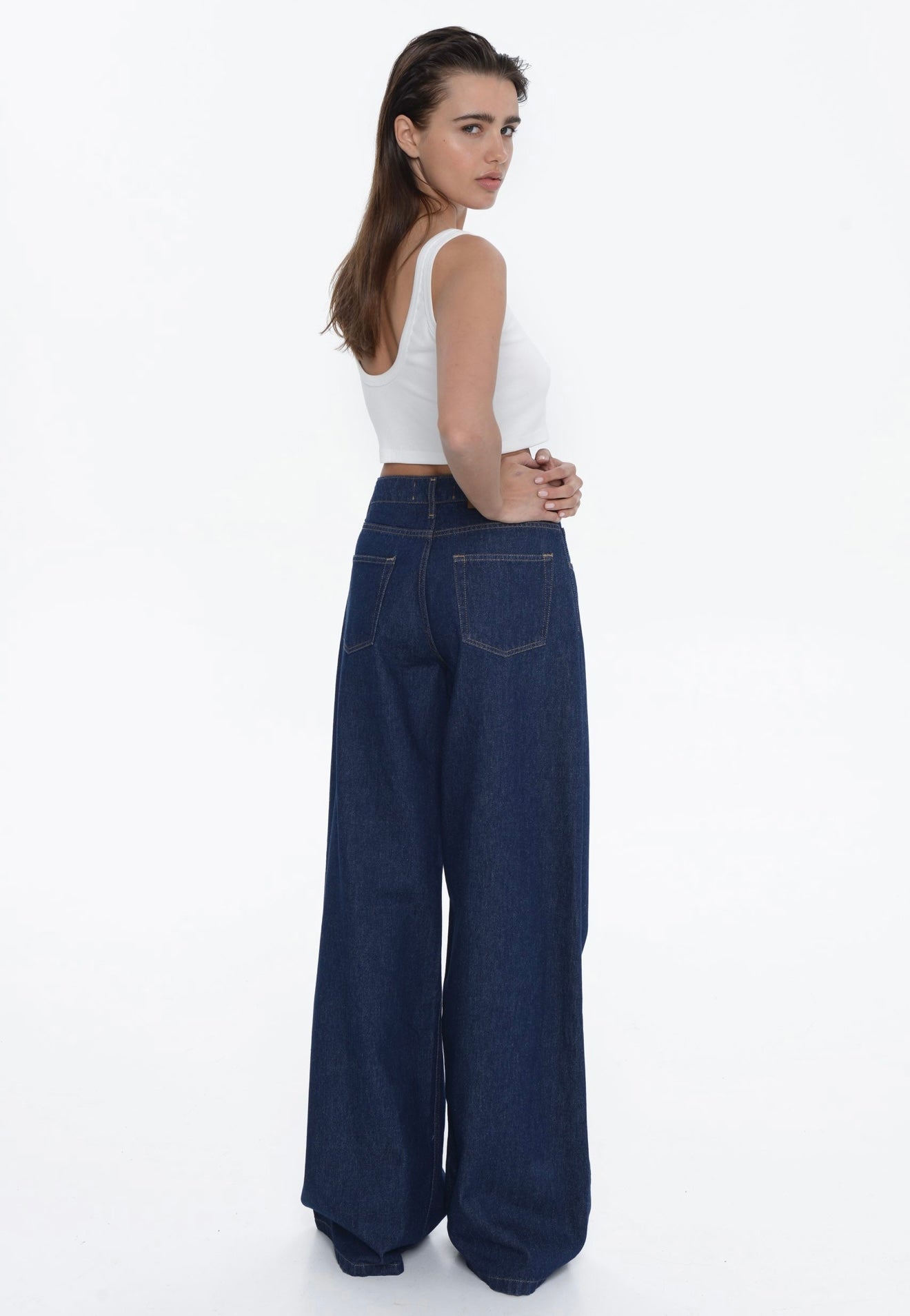 Bellen Wide Leg Denim – Blue Rain