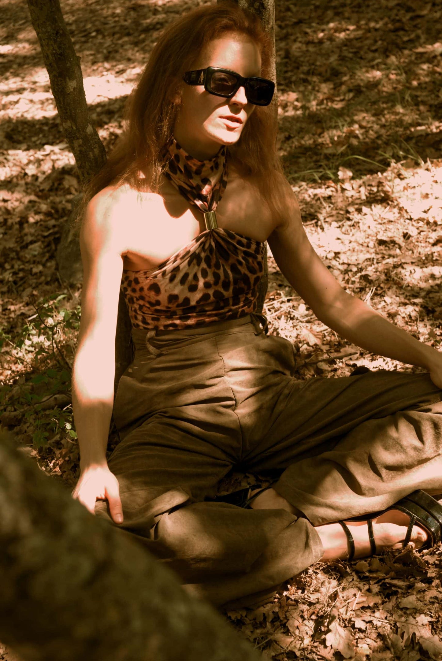 BODY SLEEVELESS LEOPARD PRINT