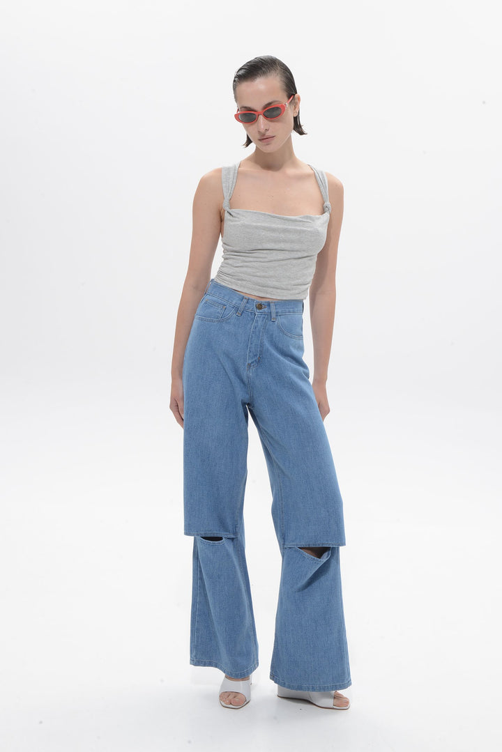 Selma Mid Blue Παντελόνι