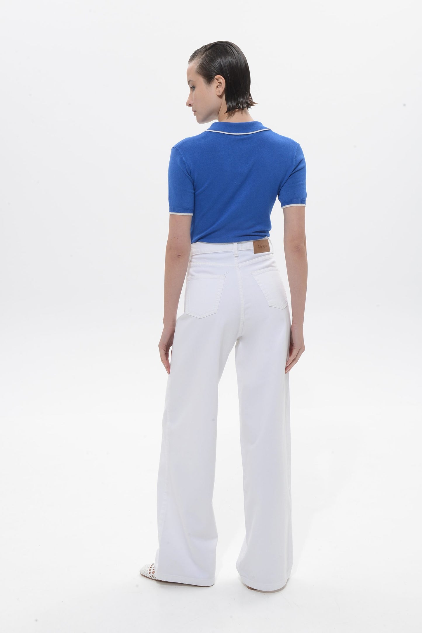 Cindy White Wide Leg Pants