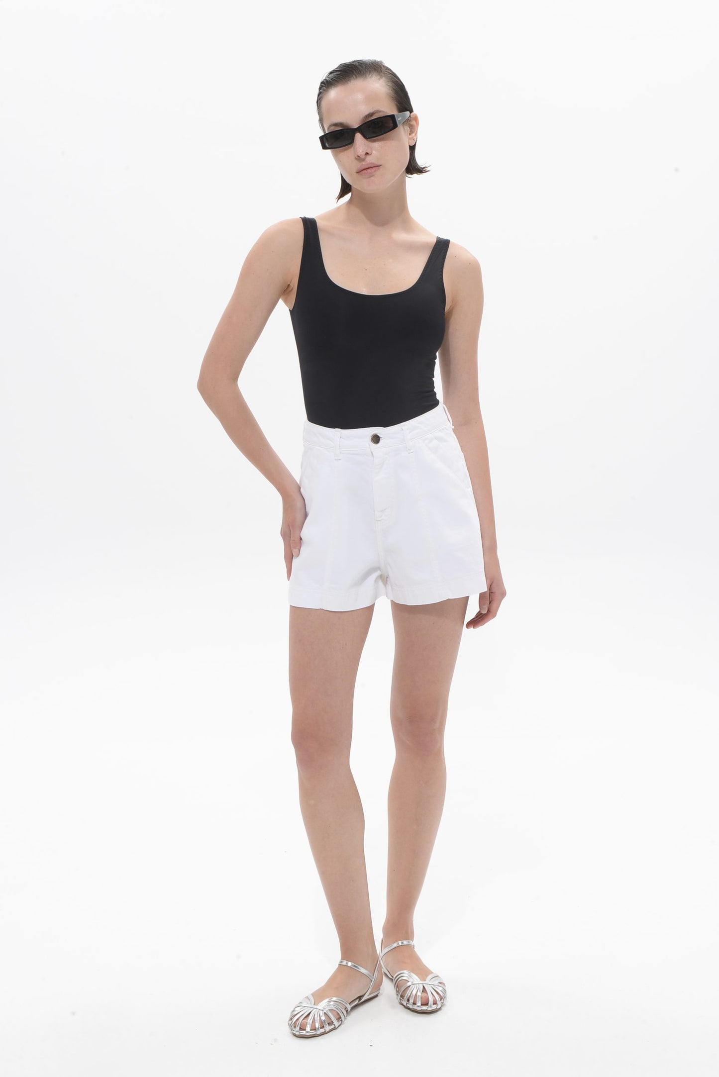 Britney Shorts White