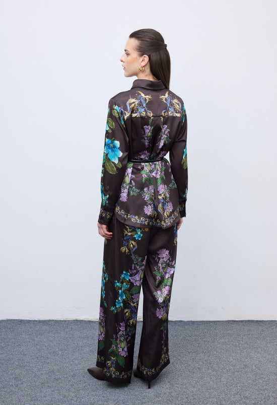 Mocha Bloom Pyjama Set