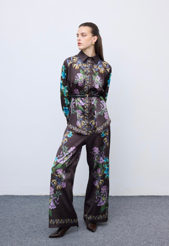 Mocha Bloom Pyjama Set