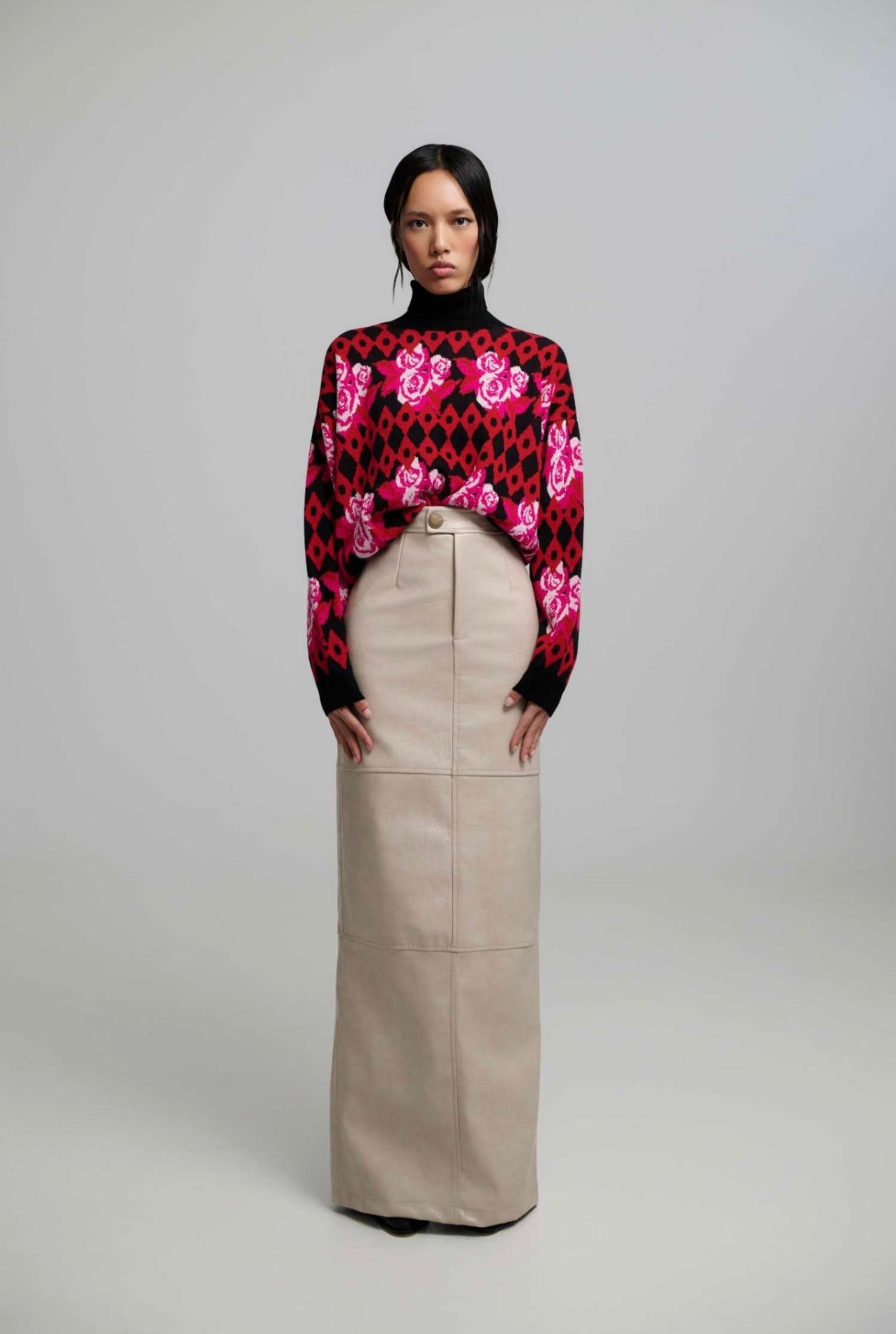 Cornelia faux leather skirt