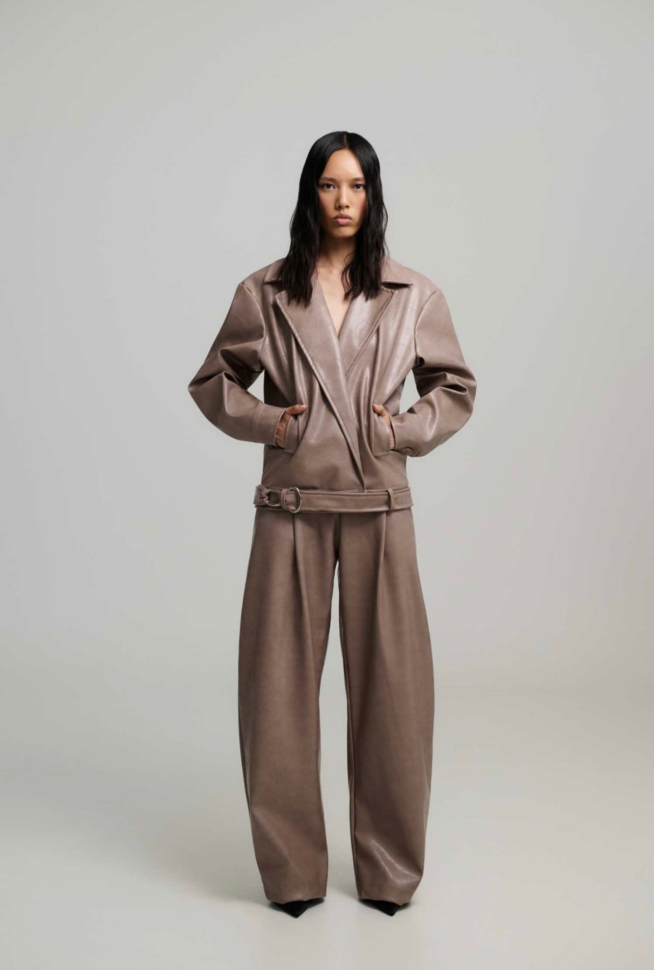 Nadiya faux leather jacket