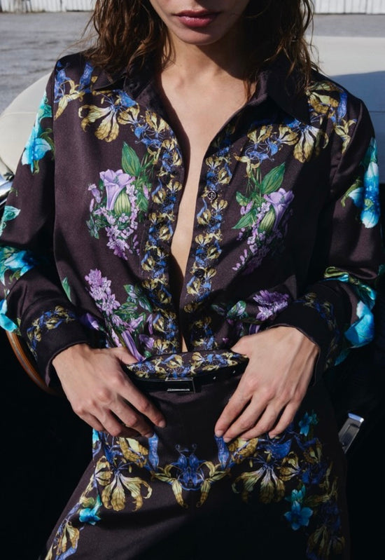 Mocha Bloom Pyjama Set