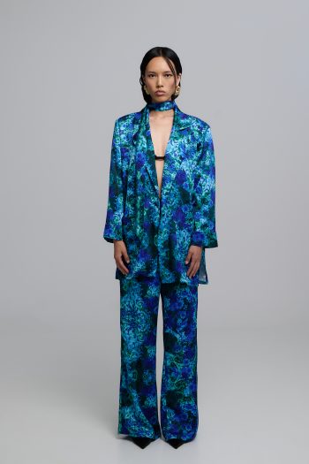 Josie Satin Set – Blue