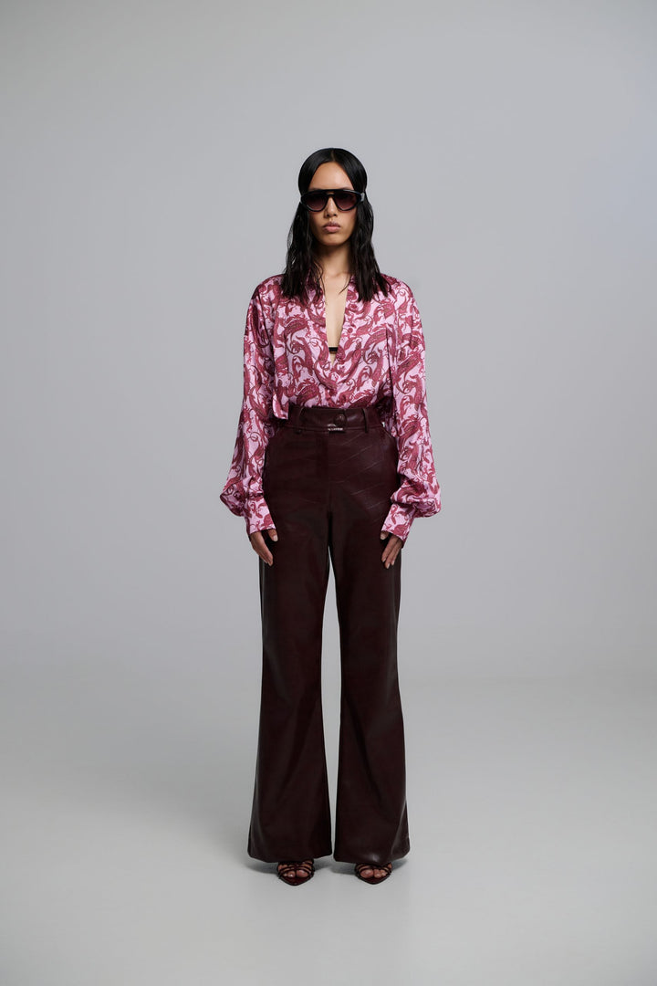 Nolia satin oversized shirt