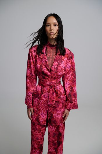 Josie Satin Set – Fuchsia