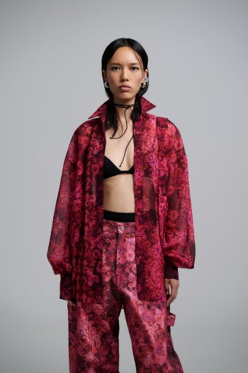 Evita Oversized Shirt – Fuchsia