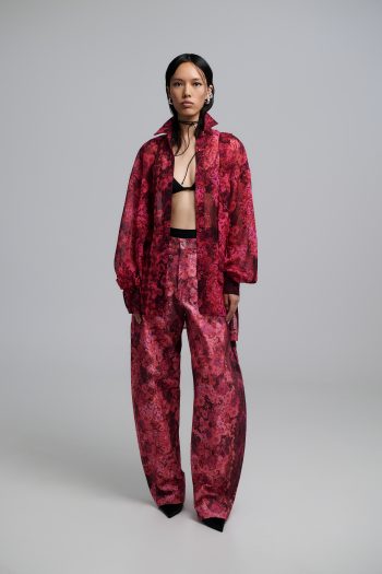 Evita Oversized Shirt – Fuchsia