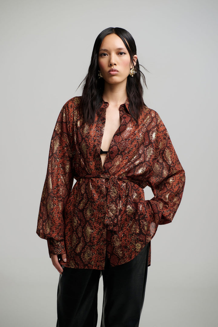 Alba Oversized Foiled Shirt