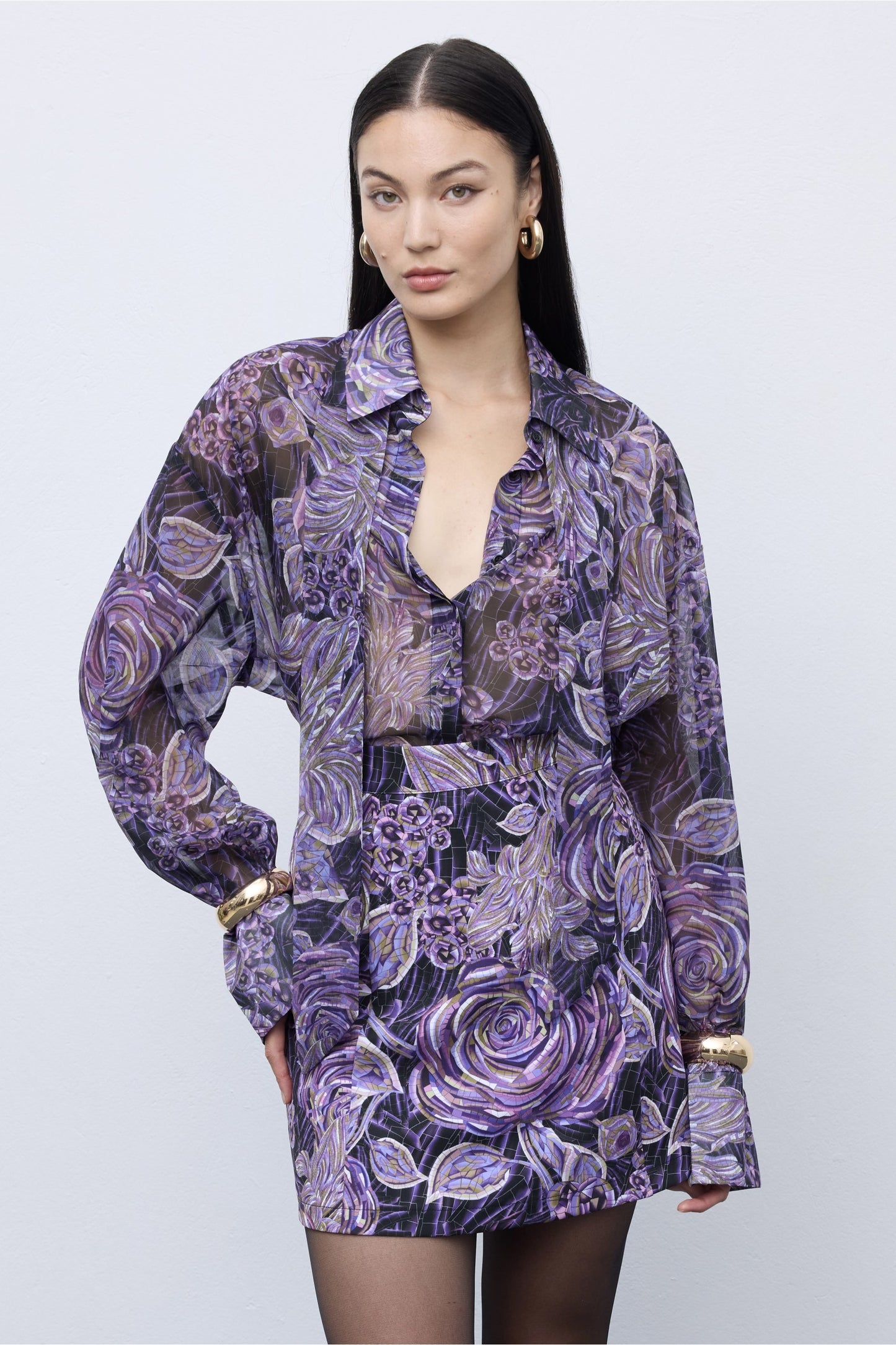 Mosaic Mauve Anthesis Mini Skirt