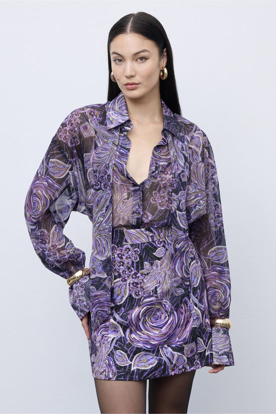 Mosaic Mauve Anthesis Mini Skirt