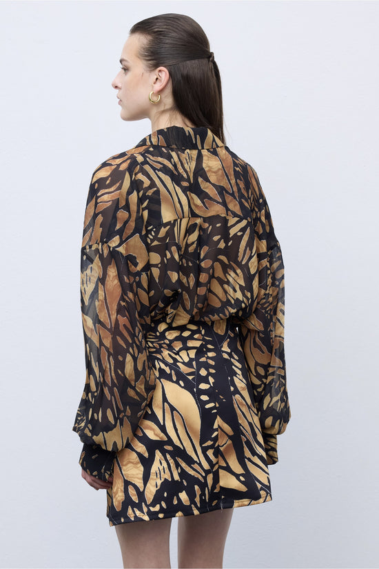 Butterfly Mosaic Oversized Shirt