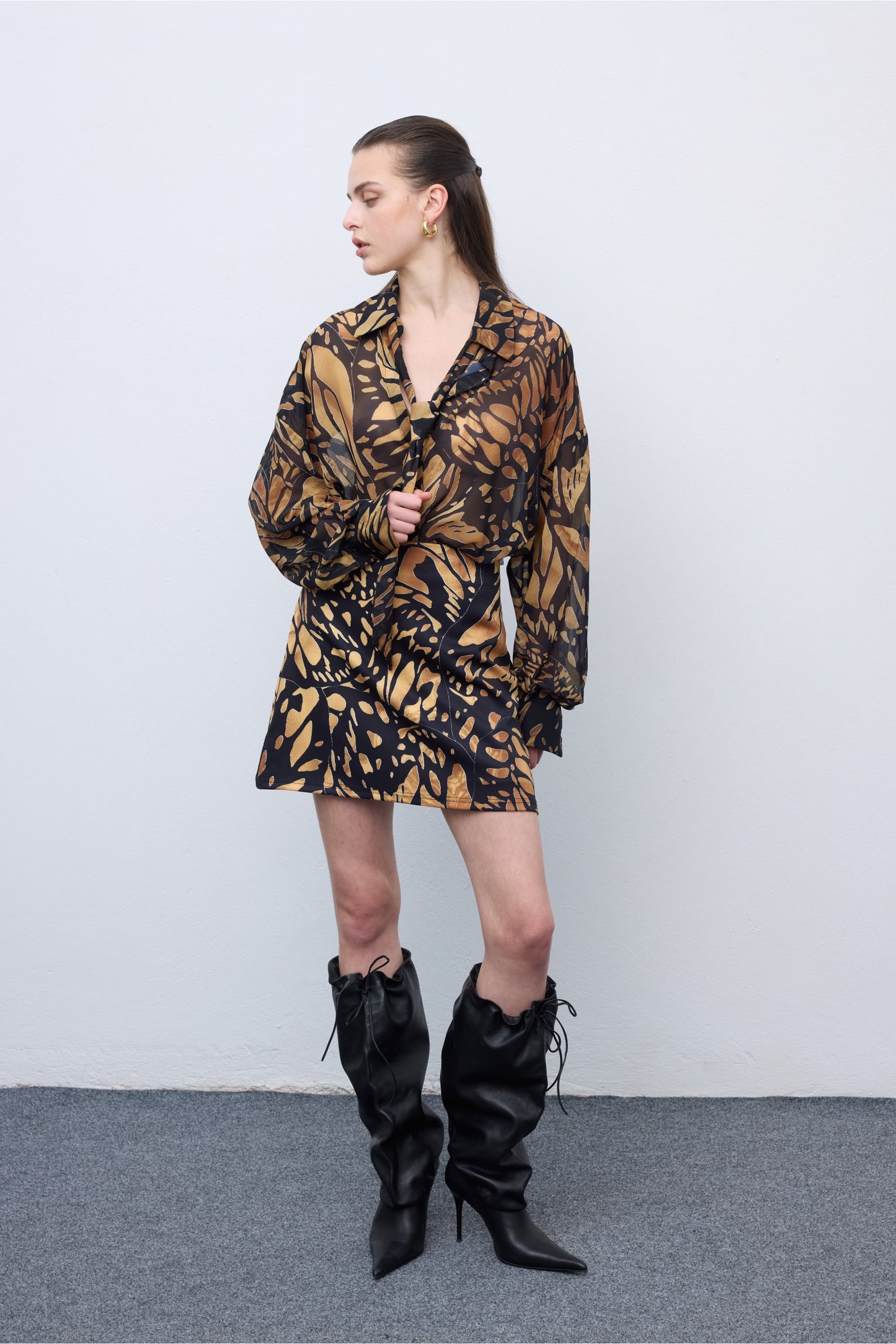 Butterfly Mosaic Oversized Shirt