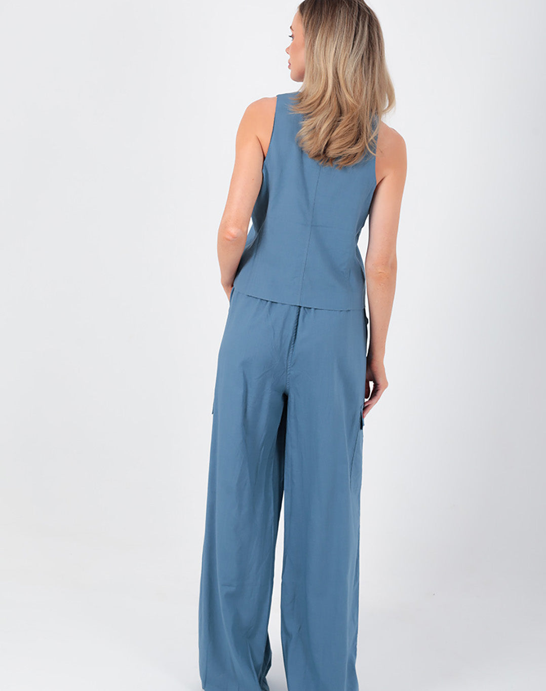 Esther Linen Pants Petrol