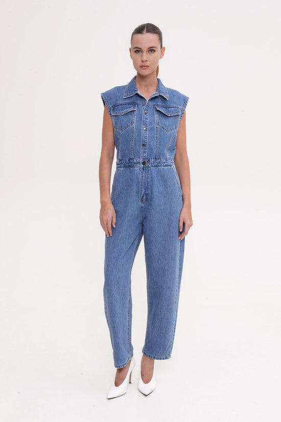Raven Jumpsuit Mid Blue