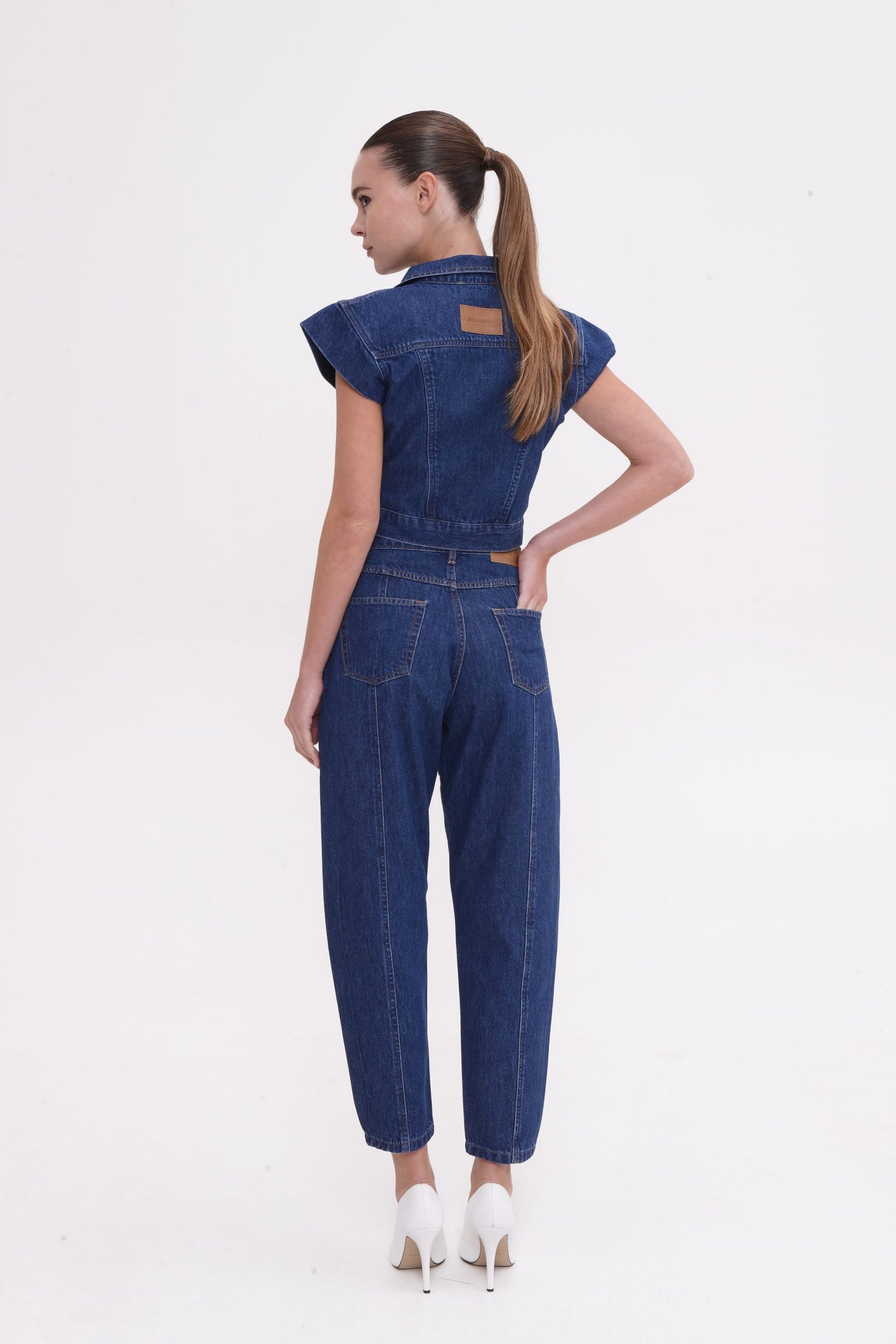 Rosalia Vest Jacket Mid Blue