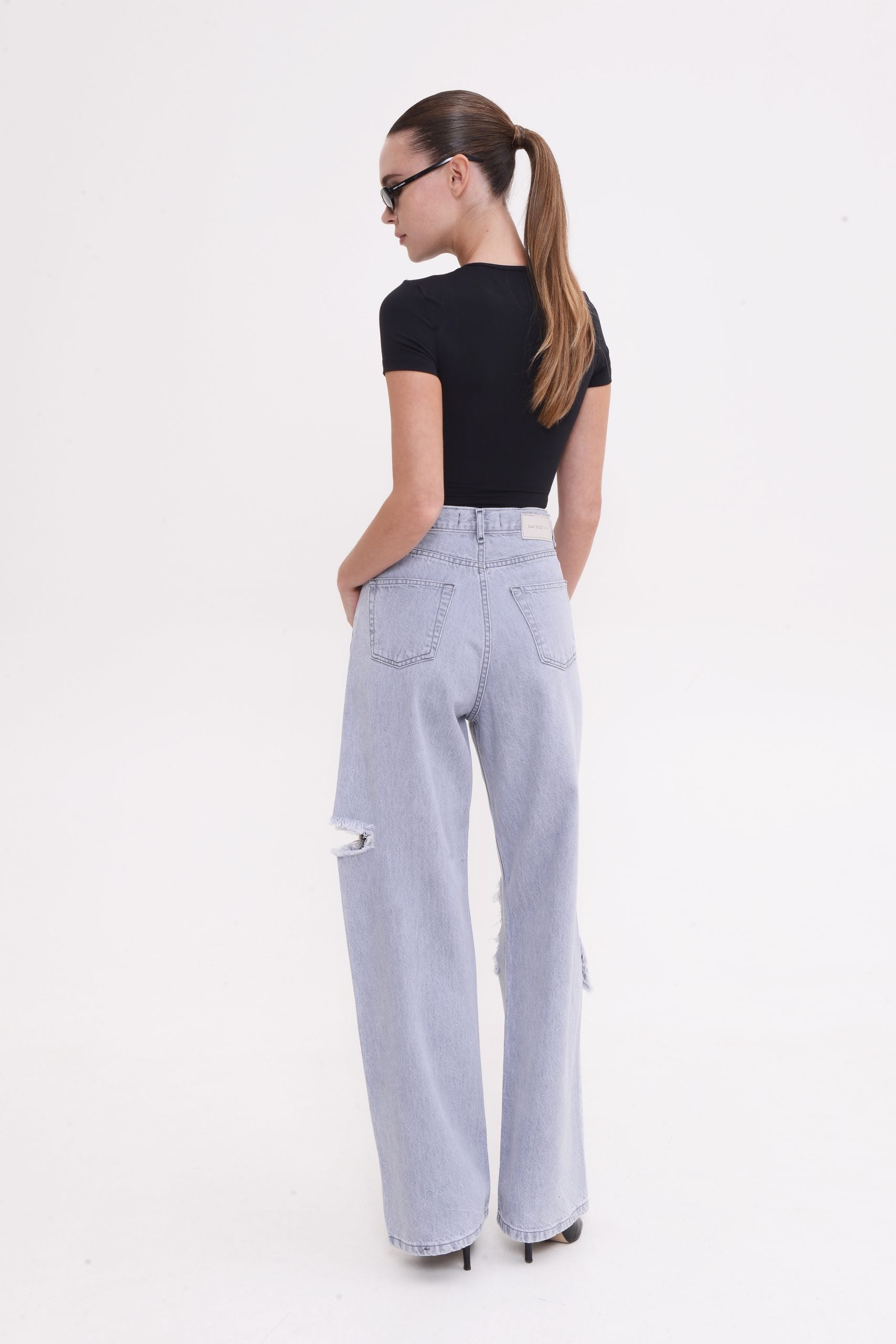 Emma Wide Leg Platinum Grey