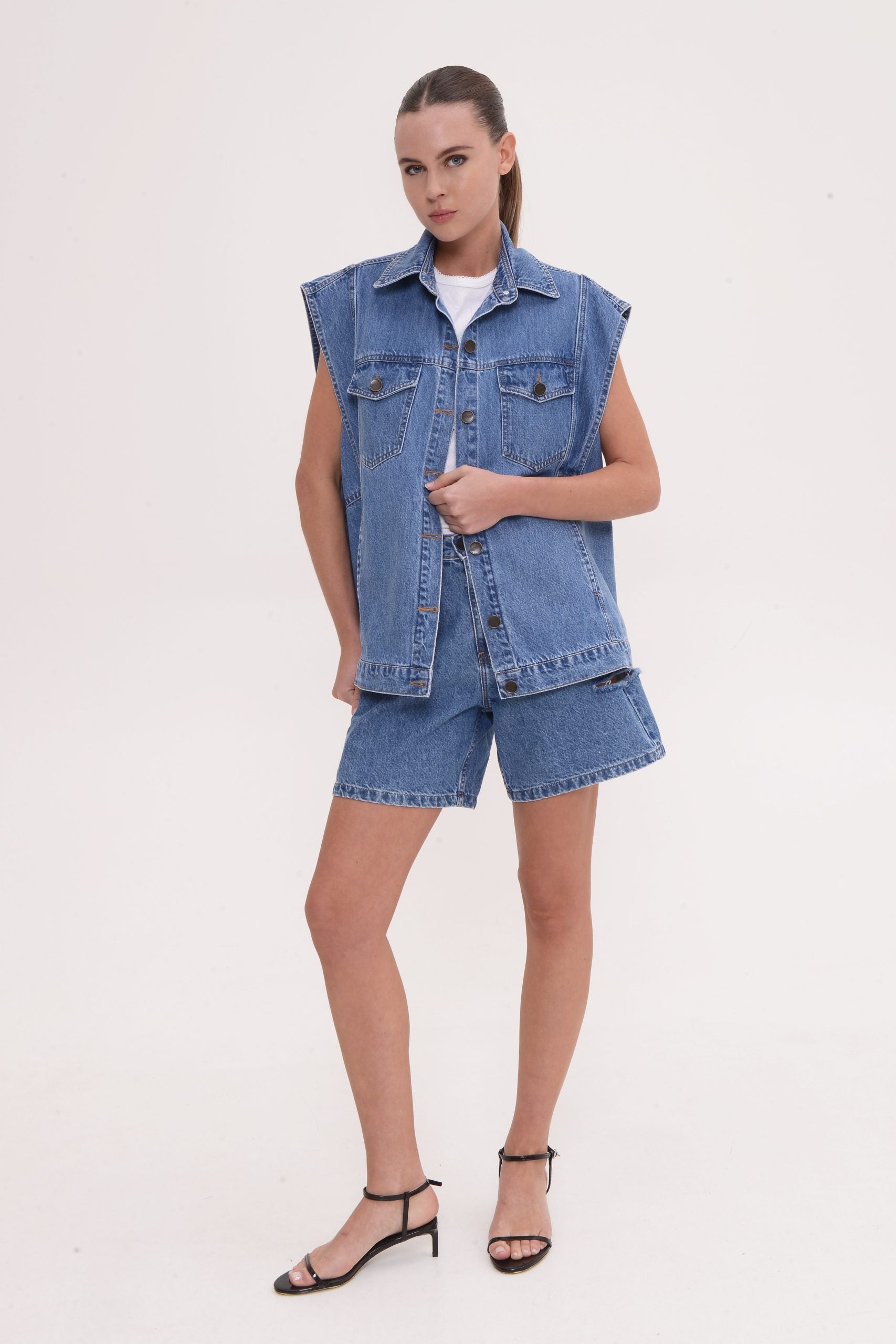 Blair Jacket Mid Blue