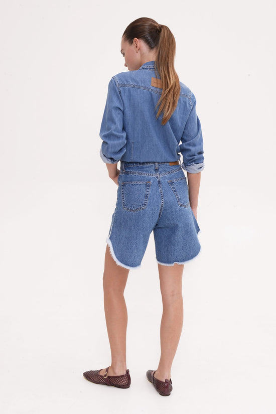 Roxy Overshirt – Mid Blue