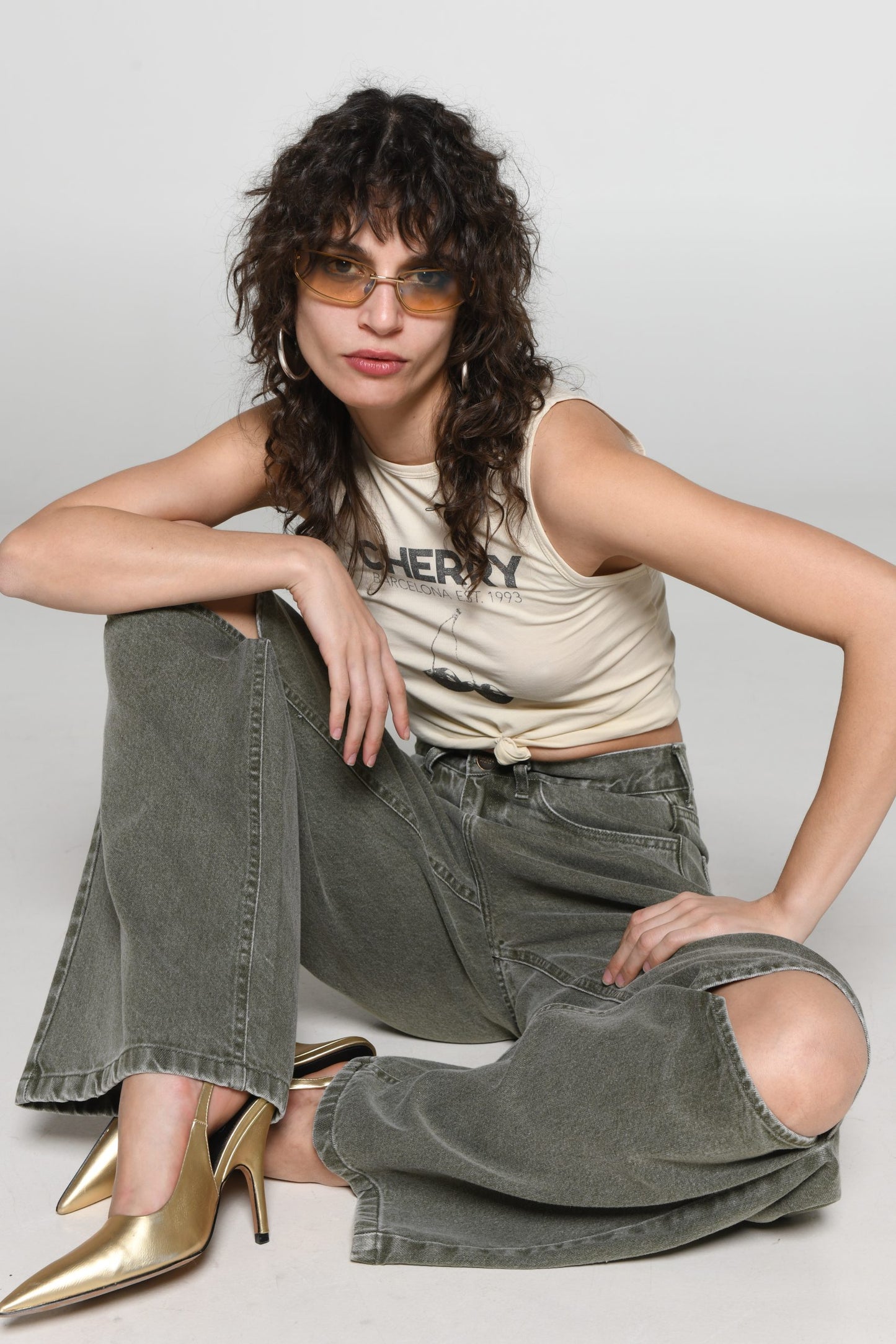 Παντελόνι Selma Khaki
