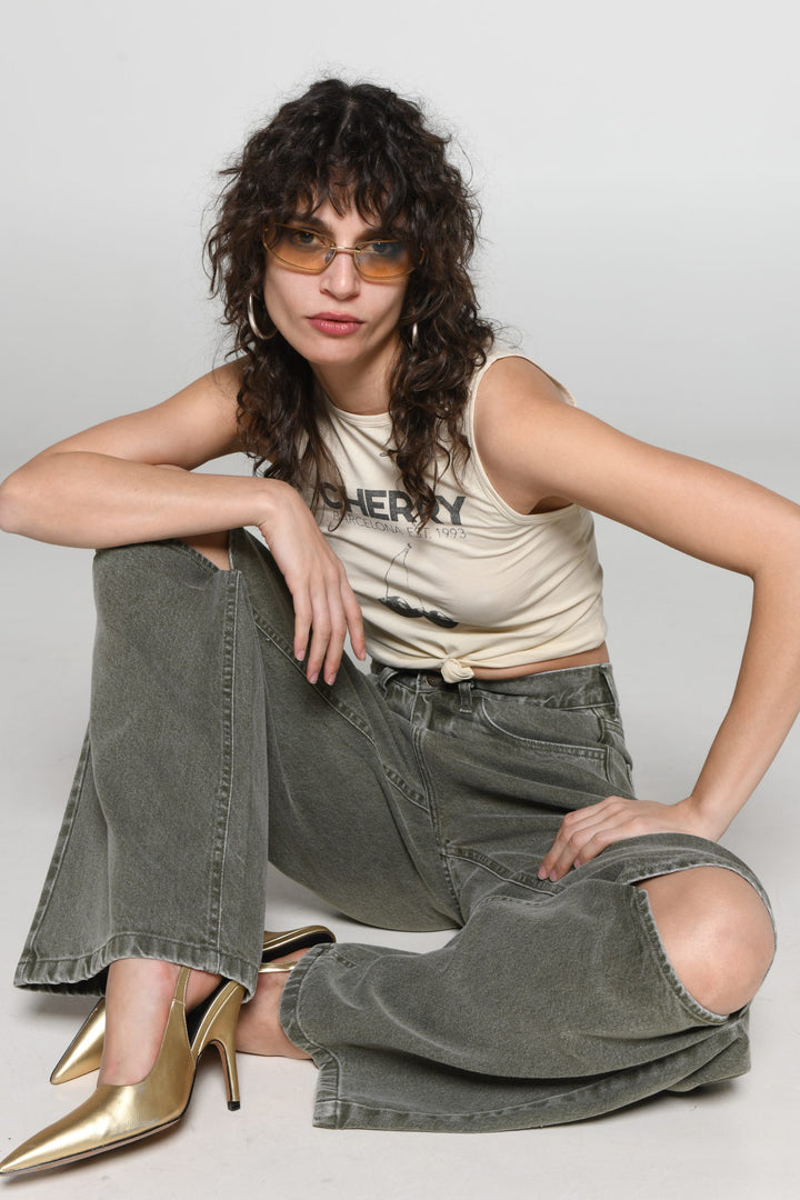 Παντελόνι Selma Khaki