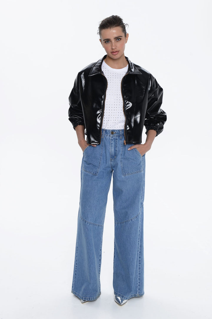 Madison Jacket Vinyl Black